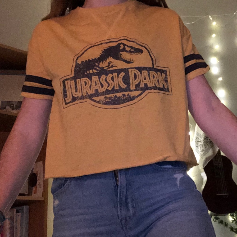 Jurassic Park Cropped Tee